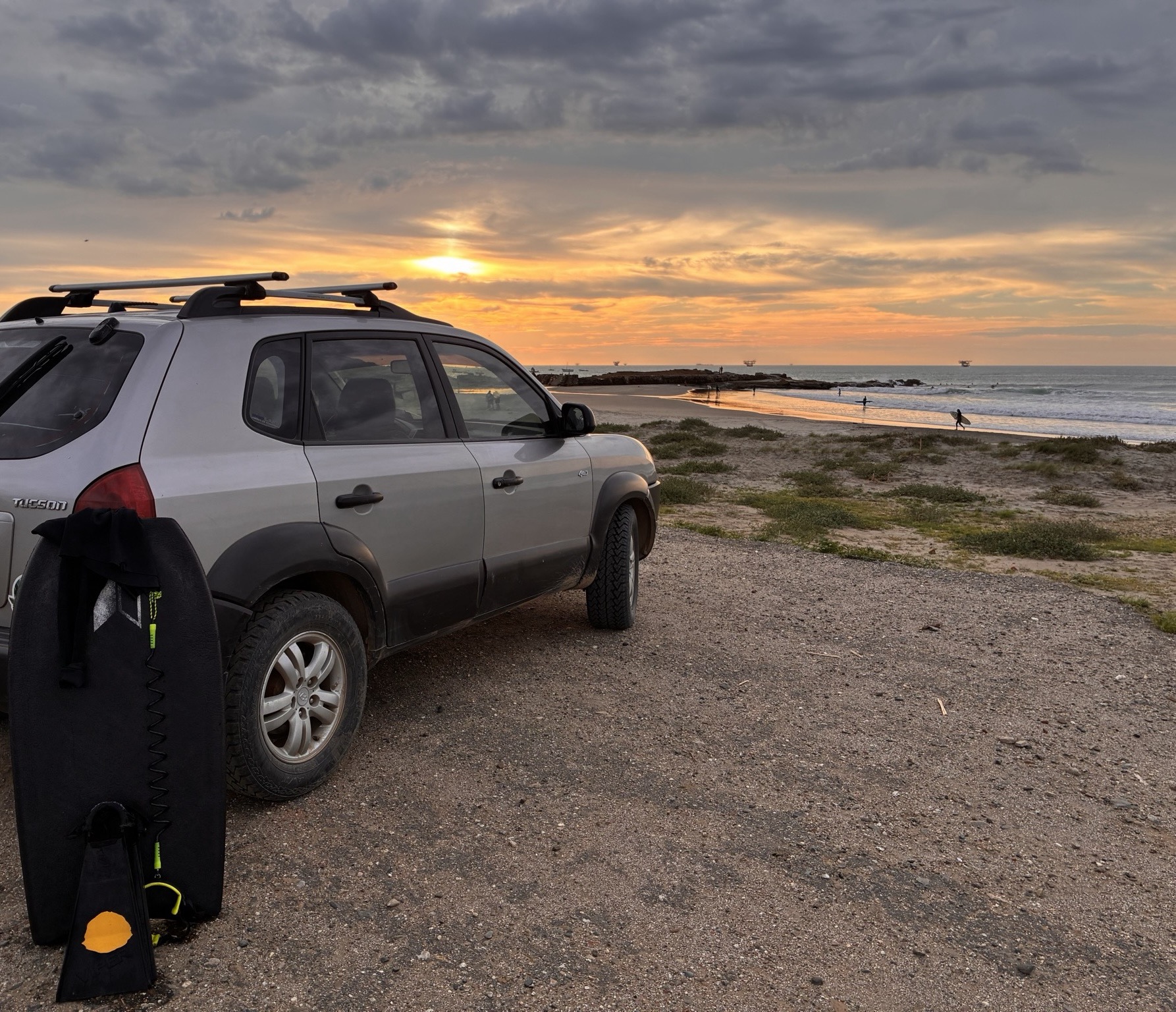 Peru — surf ready at sunset